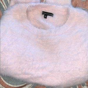 kendall and kylie fuzzy pink sweater